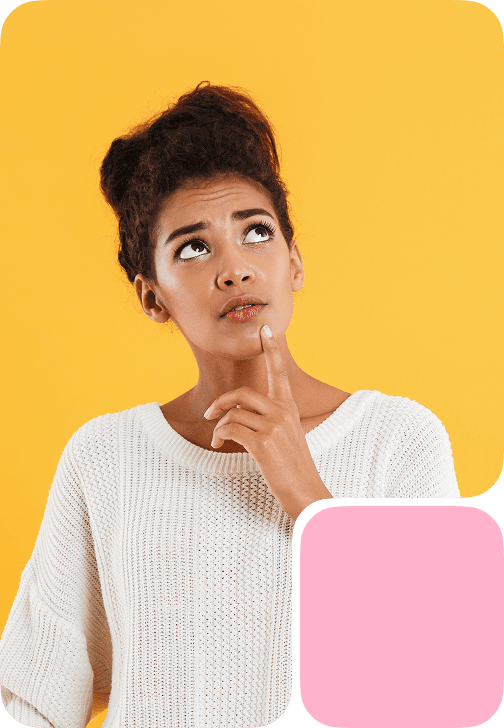 Lady thinking